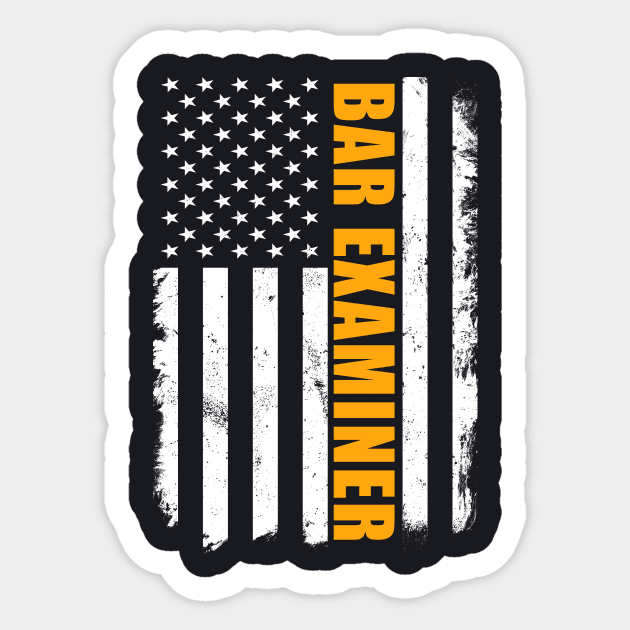 Bar Examiner American Sticker by Motiejus